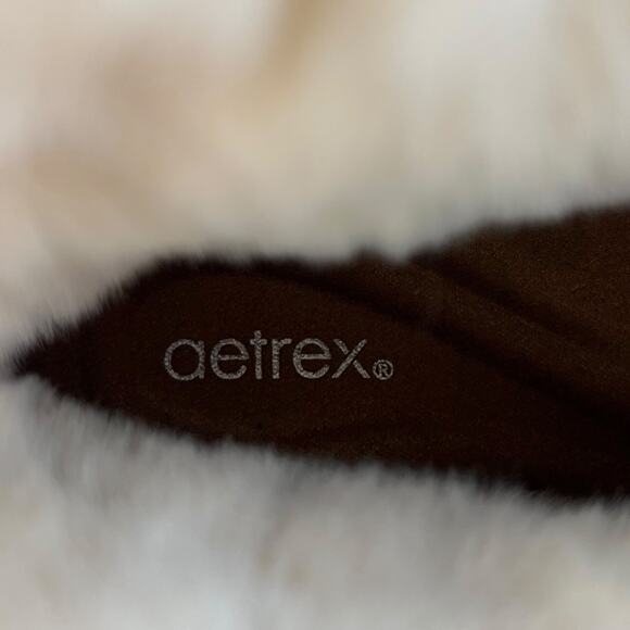Aetrex Brooklyn Faux Fur Leather Lace-Up Boot Size 7 NWT - Picture 10 of 10